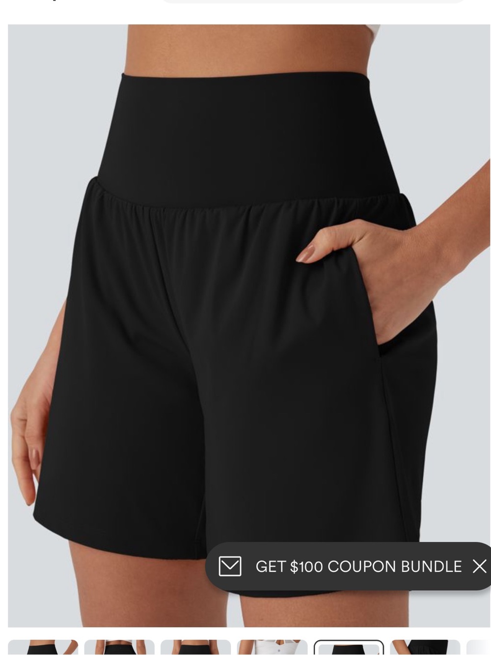 Halara Airy SoftlyZero High-Waist 2-in-1 Yoga Shorts